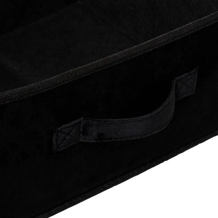Boîte de Rangement Velours "Mix N Modul" 31x31cm Noir-1