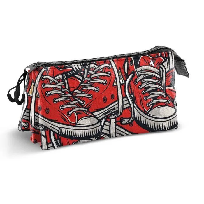 Trousse à crayons - PRODG Sneak - Triple compartiment - Rouge - Ripstop - Hydrofuge-2
