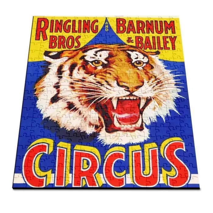 Puzzle Classique - FABULOUS - Circus Cirque Tigre Affiche Vintage - 280 Pièces - Adulte - Mixte-2