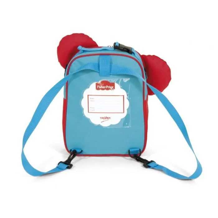 sac à dos éléphant 28 cm bleu/rouge-2
