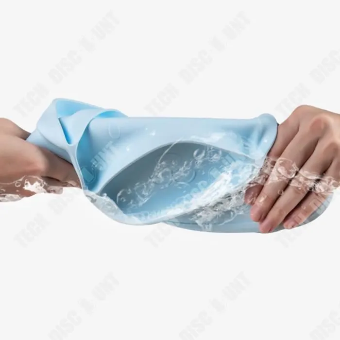 TD® Bol alimentaire complémentaire pour enfants compartiment intégré ventouse approfondit et élargit l'assiette en silicone-3