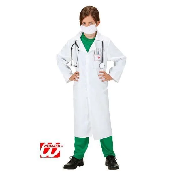 Déguisement de docteur pour garçon de 11 à 13 ans - Blouse et masque inclus - Marque WIDMANN-2