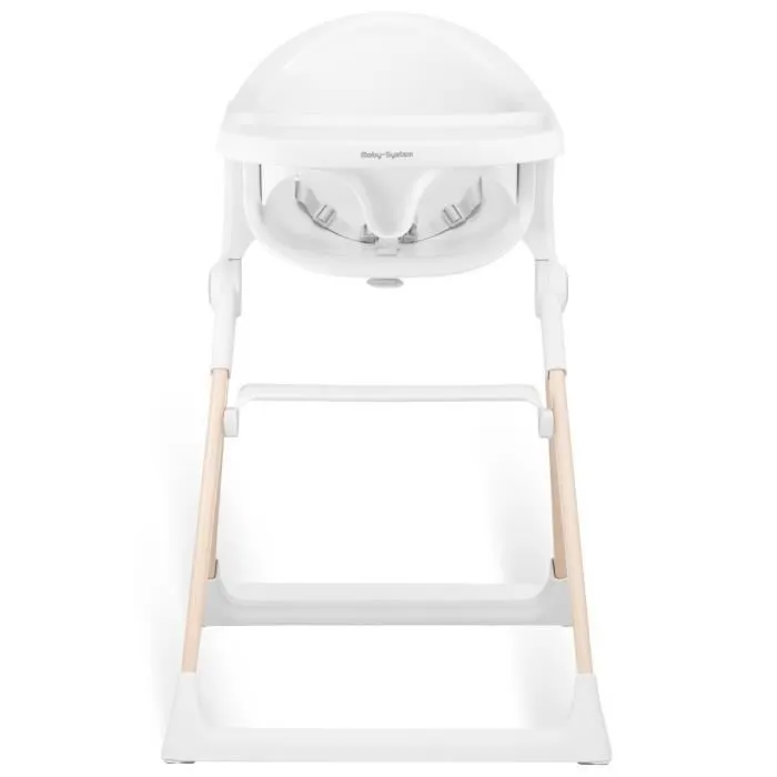 Chaise haute bébé Nina pliable de 6 mois à 3 ans, plateau repose-pieds, sangles de sécurité, patins antidérapants fixation pratique-2