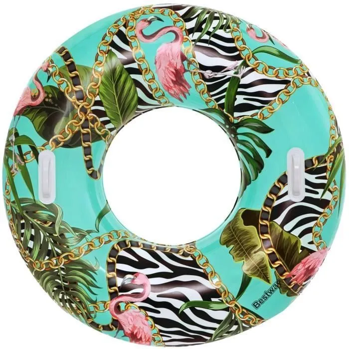 BESTWAY Bouée gonflable fantaisie florale, 114 cm, 12 ans et +-4