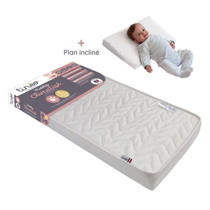 Matelas Climatisé TINEO 60x120 cm - Epaisseur 10 cm - Livre avec un plan incliné 15°-2