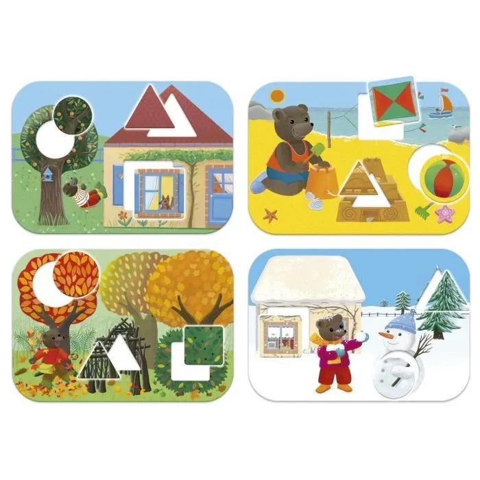 Jeu d'apprentissage - EDUCA - Je Reconnais Les Formes - Petit ours brun-1