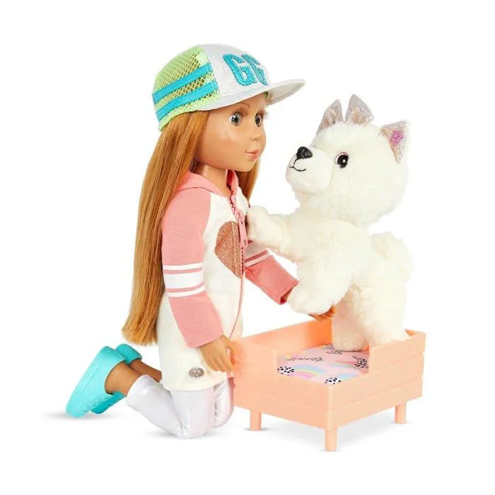Peluche Glitter girls - GG57192Z - POSEABLE Plush Pomeranian, Chica-2
