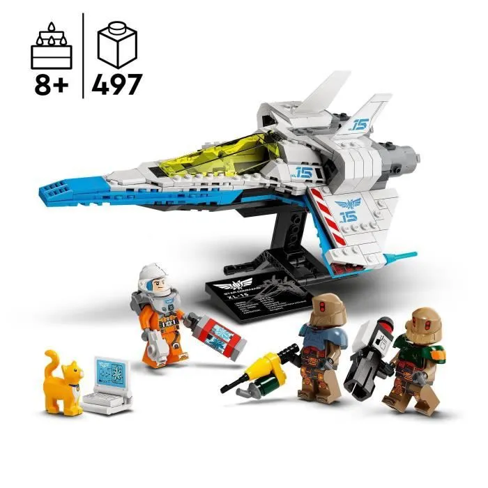 LEGO® 76832 Buzz l'Éclair de Disney et Pixar Le Vaisseau Spatial XL-15, Vaisseau Spatial, avec 3 Minifigurines, dès 8 Ans-1
