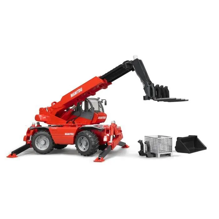 Manitou Téléscopique MRT 2150 - BRUDER - Avec Accessoires-2