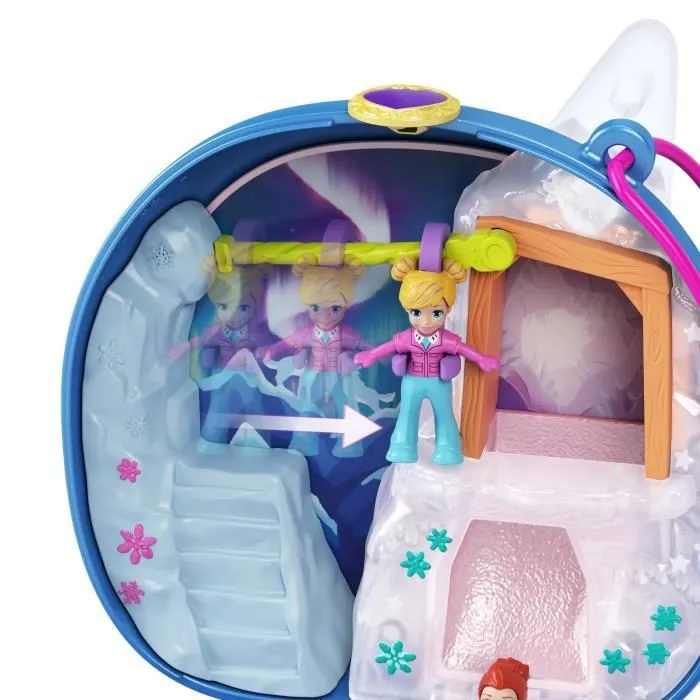 Coffret Univers Le Voyage en Arctique - POLLY POCKET - 5 surprises, 2 micro-figurines et autocollants-3