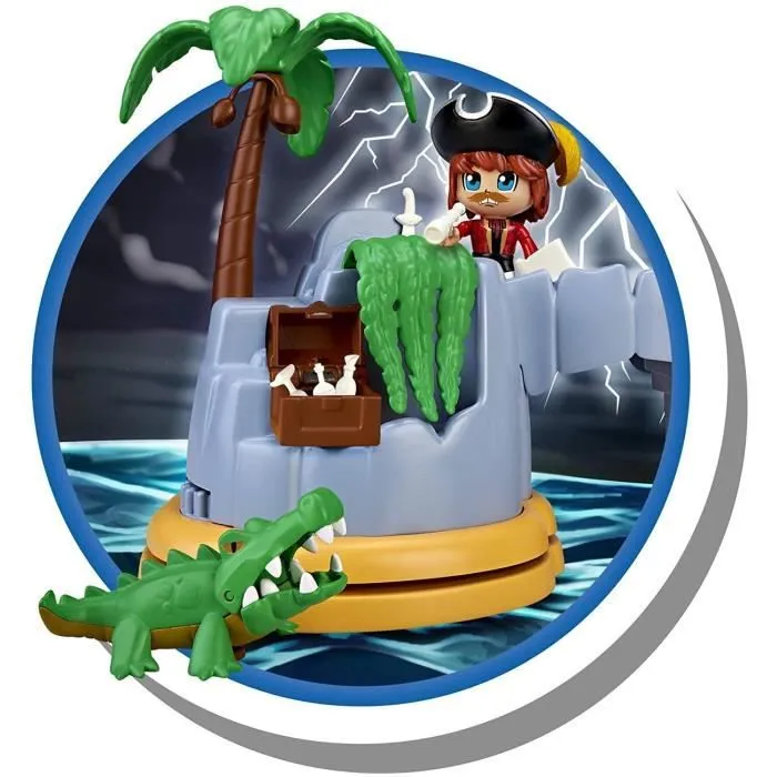 Action Pinypon - île Pirate du capitaine Cayman avec 2 personnages, filles de 4 à 8 ans (célèbre 7 - Couleur: U Taille: Description-1