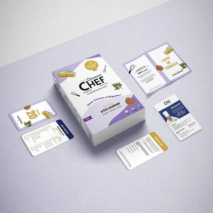 Devenez Chef - Jeu de société culinaire - Menu Apéro gourmand-1