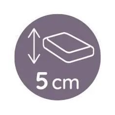 Matelas de berceau TINEO 80cmx40x5cm - Déhoussable - Fabriqué En France - Sans Traitement-5