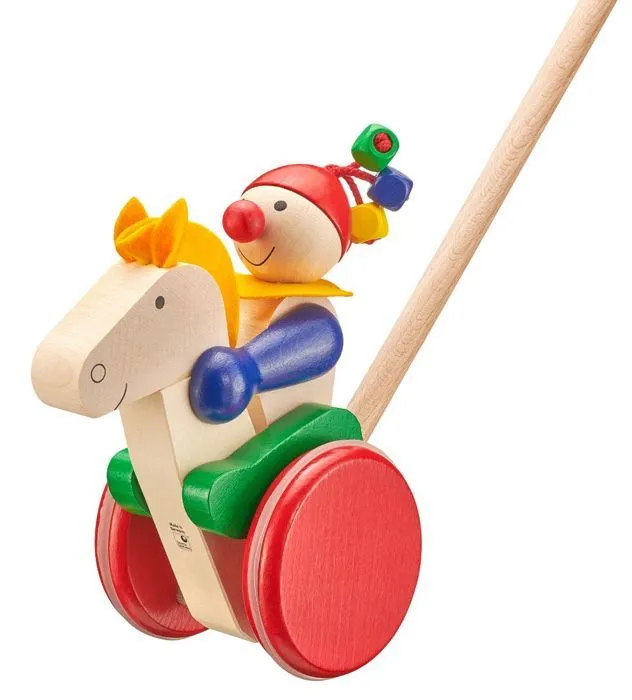 Jouet à pousser - Jockey Trotto-1