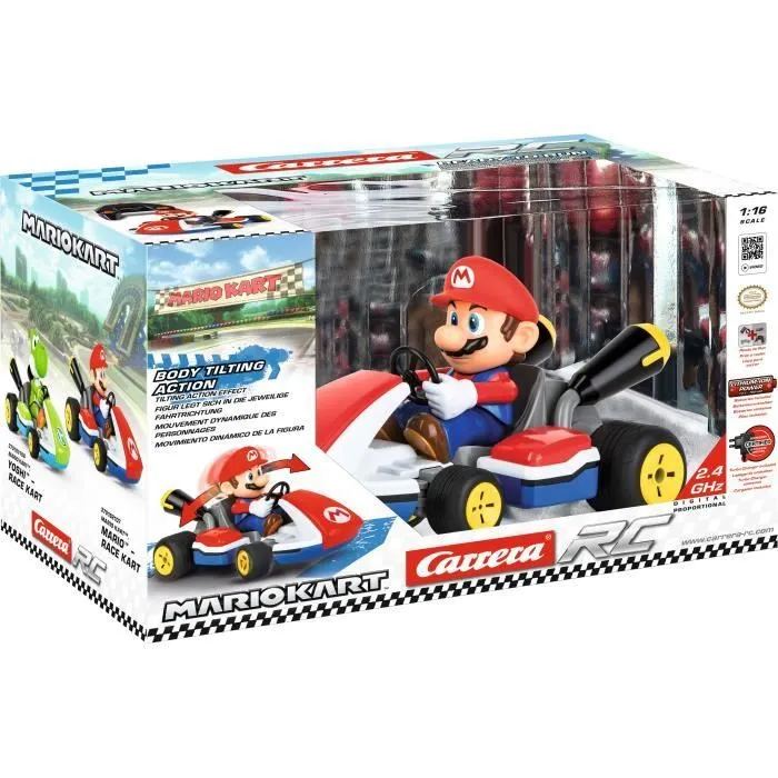 Voiture télécommandée - Mario - Race Kart Sonore - CARRERA - Mario Kart™ - 2,4 GHz - Echelle 1:16 - Dès 6 ans-1