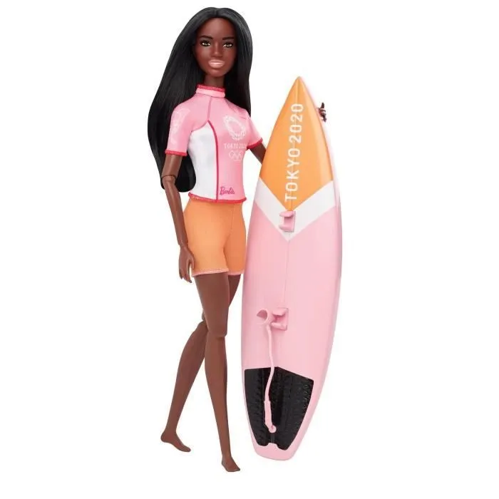 BARBIE Jeux Olympiques Tokyo 2020 Championne de Surf-0