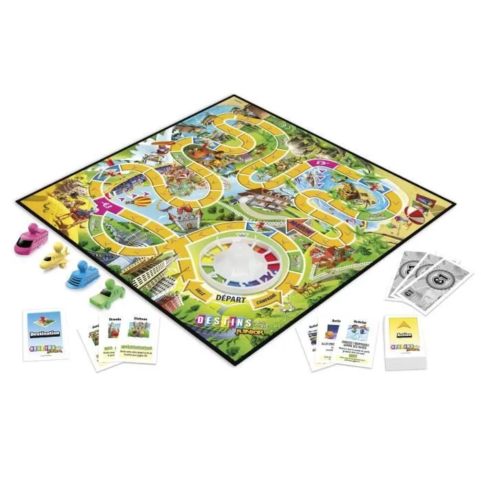 Jeu Destins - Hasbro Gaming - Le jeu de la vie Junior - pour enfants - à partir de 5 ans-1