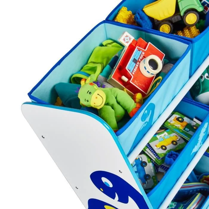 Dinosaures - Meuble de rangement pour chambre d’enfant avec 6 bacs-3