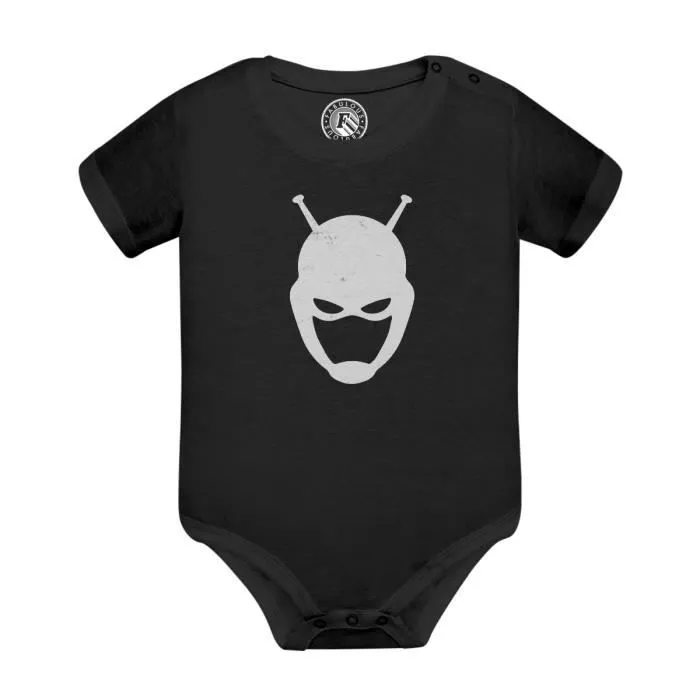 Body Bébé Manche Courte Noir Ant-man Super Héros BD Film Geek-0