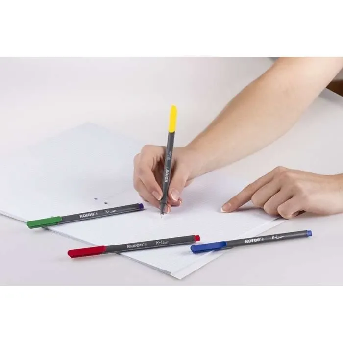 12 Feutres K-Liner Assorties 0.4 Mm - Kores-2