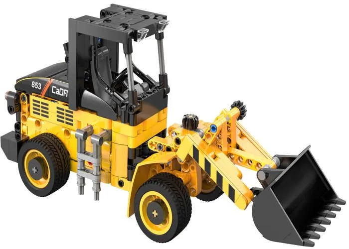 Cada blocs de construction petite pelleteuse jaune 403 pièces-4