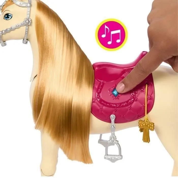 LES MYSTÈRES DE BARBIE - À la Poursuite du Cheval Perdu Barbie et son cheval Tornade, HXJ42-7