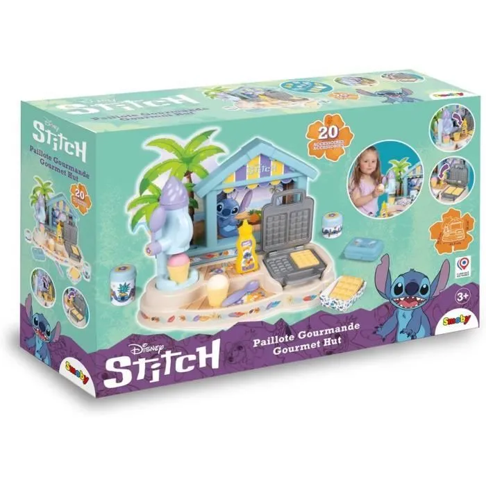 SMOBY - Paillote Gourmande Stitch - Fabrique à glaces et gaufrier-5