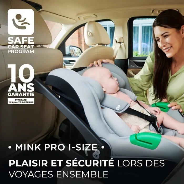 Poussette 3 en 1 Combinée - KINDERKRAFT NEWLY - avec Siège auto I-size - Système de voyage - Légère 7,5 kg - Plie - Noir-3