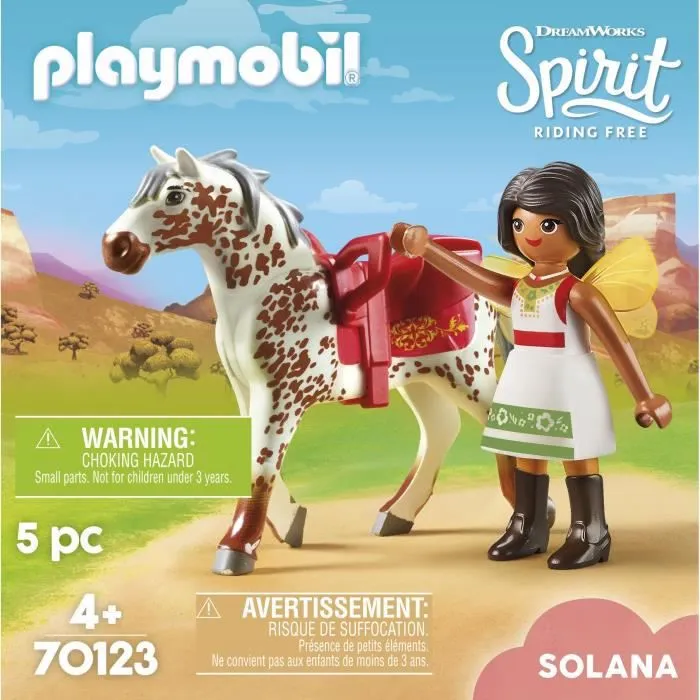 PLAYMOBIL Spirit - Solana Voltigeuse - Figurine et Cheval avec Accessoires - Jouet pour Enfant à partir de 4 ans-2