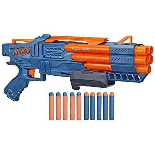 Blaster à pompe - NERF - Ranger PD-5 - Tir à 5 canons - Inclut 10 fléchettes - Personnalisable-0