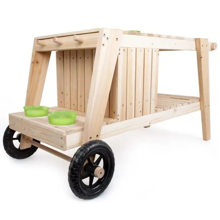 Cuisine plein air extérieure pour enfant en bois 104 x 59 x 54 cm-5