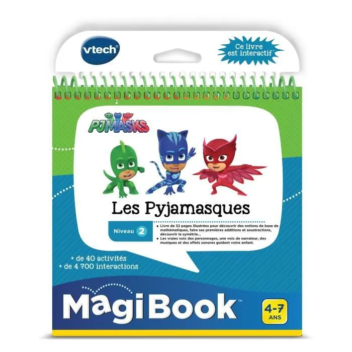 VTECH - Livre Interactif Magibook - Les Pyjamasques-0