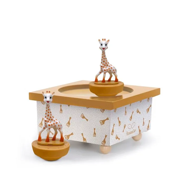 Boite à Musique Magnétique - TROUSSELIER - Sophie la Girafe - Jaune - Bébé - A partir de 3 ans-1