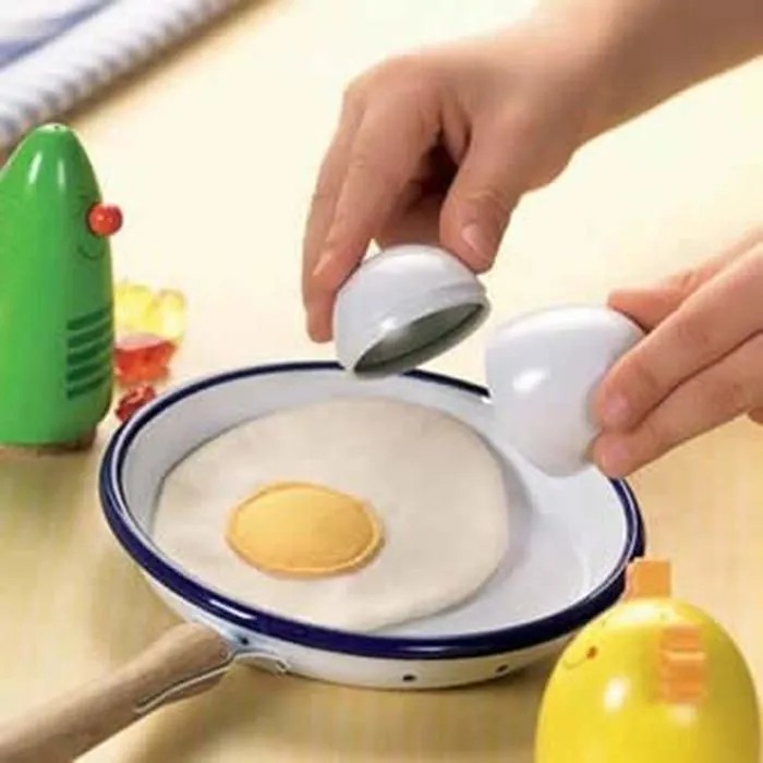 Dinette - cuisine Haba - HA-285 - 1528 - OEuf sur Le Plat - dans une coquille metallique Nourriture de jeu en peluche lavable-2