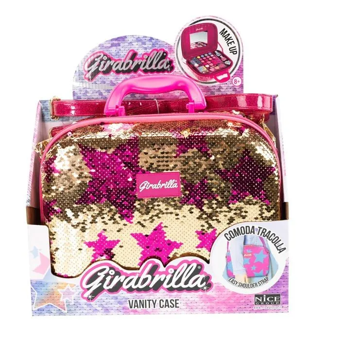 Jeu de creation maquillage Girabrilla - 02550A - Make Up Vanity Case, , Dore/Fuchsia, Taille Unique-0