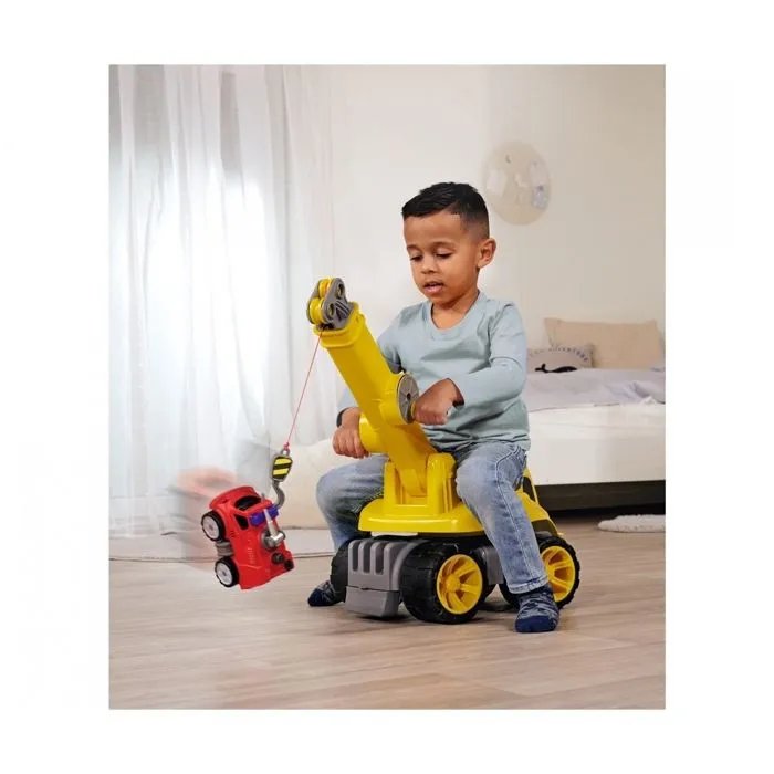 Jouet de construction - BIG - Power-Worker Maxi Grue - Jaune - 3 ans et plus - Extérieur-1