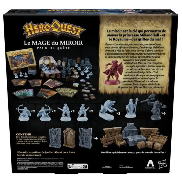 HeroQuest Pack de quête Le mage du miroir - jeu de rôle - jeu de plateau - système de jeu HeroQuest requis - Avalon Hill-4