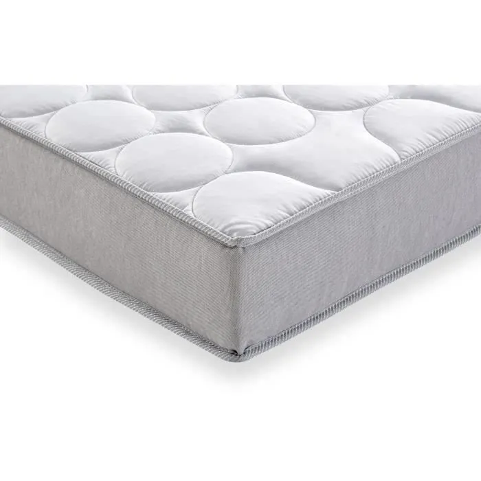 Matelas 90x190 cm - 330 Ressorts ensachés - 5 zones de confort - 19 cm - Ferme - DEKO DREAM Springmax-2