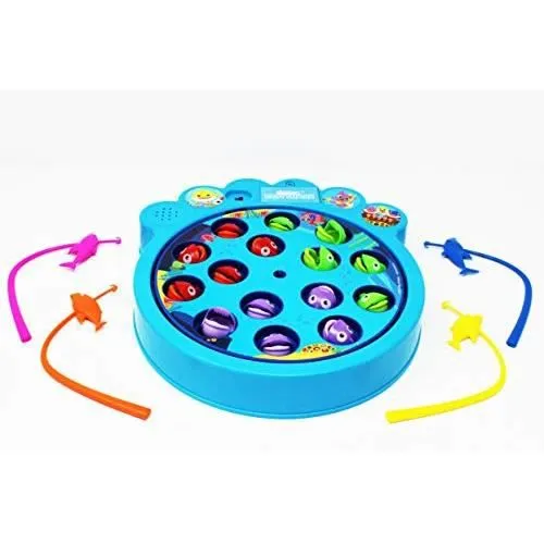 Jeu de Pêche enfant - SPIN MASTER - 6054916 - Baby Shark - 2 joueurs ou plus - Bleu - Multicolore-2