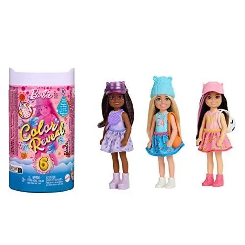 Poupée mannequin Chelsea Color Reveal - BARBIE - 6 surprises - Multicolore-0