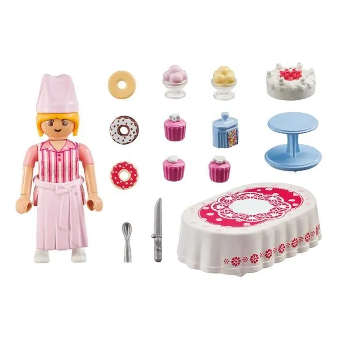 PLAYMOBIL - 70381 - Pâtissière - Enfant - Polypropylene - Playmobil City Life - Mixte-2