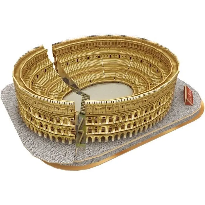 Puzzle 3D lumineux - Colisée - Jeu de construction - EXPLORA - 131 pièces - Dès 8 ans-2