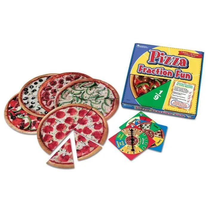 Learning Resources Jeu de Fractions de Pizza, - LER5060-0