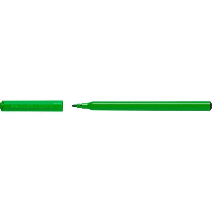 Stylos feutre - Faber Castell - Super Washable - 12 pcs - Pointe solide - Multicolore-1