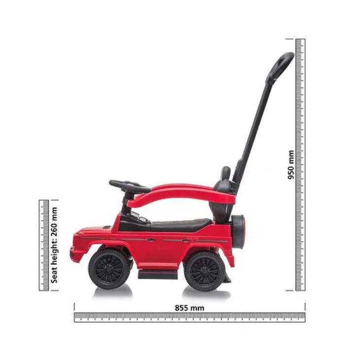 Poussette Mercedes-Benz G 350 D Rouge 3 en 1 pour enfants de 18 mois et plus - Jamara Kids-3