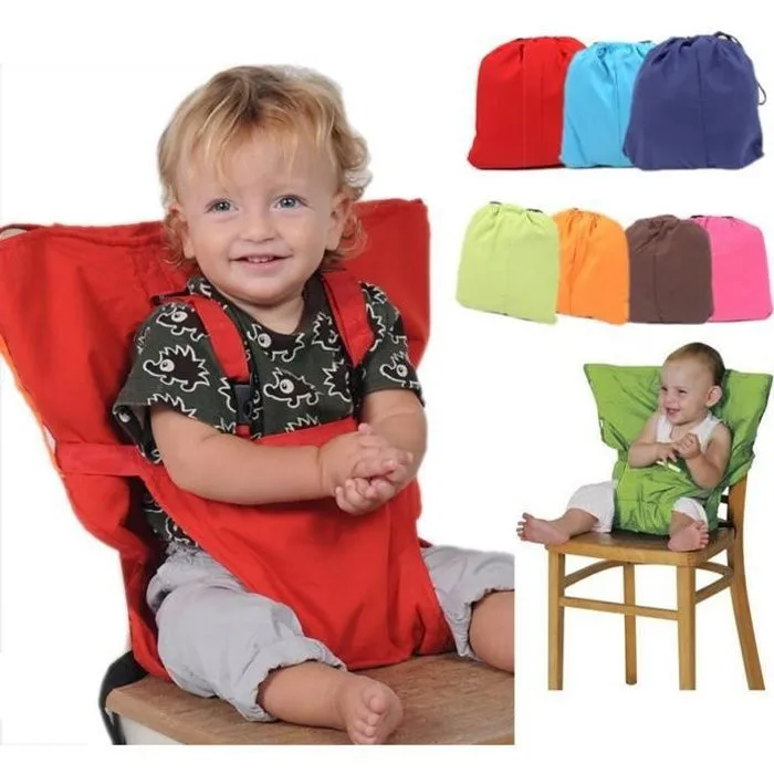 Réhausseur Siège de Table Bébé Enfant Pliable - Marque - Rouge - Polyester - Voyage-0