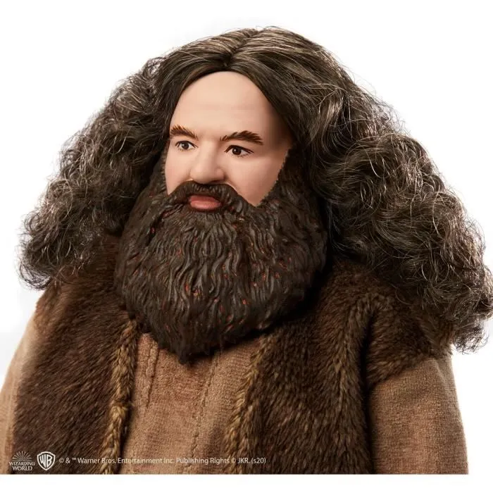 Poupée Rubeus Hagrid 30 cm - Harry Potter - Figurine articulée avec bébé dragon Norbert-1