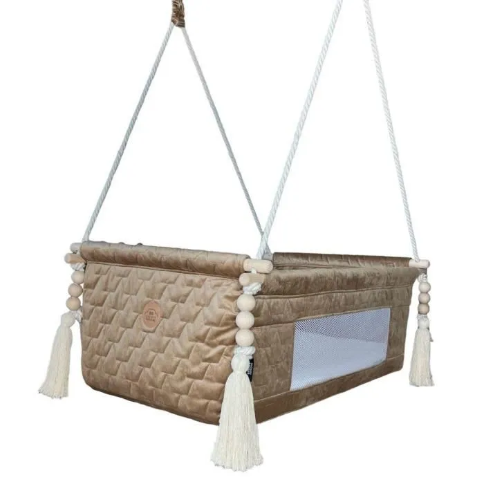 Smart memories - 5906090726217 - Berceau Bébé - Lit Suspendu - Beige-0
