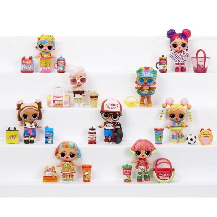 L.O.L. Surprise Loves Mini Sweets X HARIBO - Minis poupées 7,5cm - Thème bonbon - 7 surprises - Dés 3 ans-2