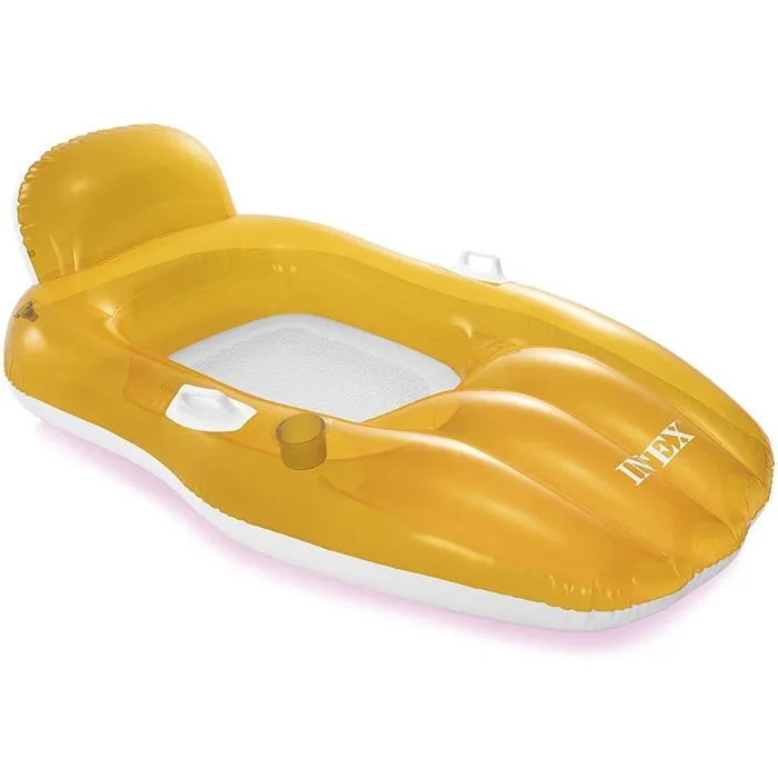 Lounge gonflable Intex - Chilling - 163 x 104 cm - Vinyle - 2 poignées de maintien-3